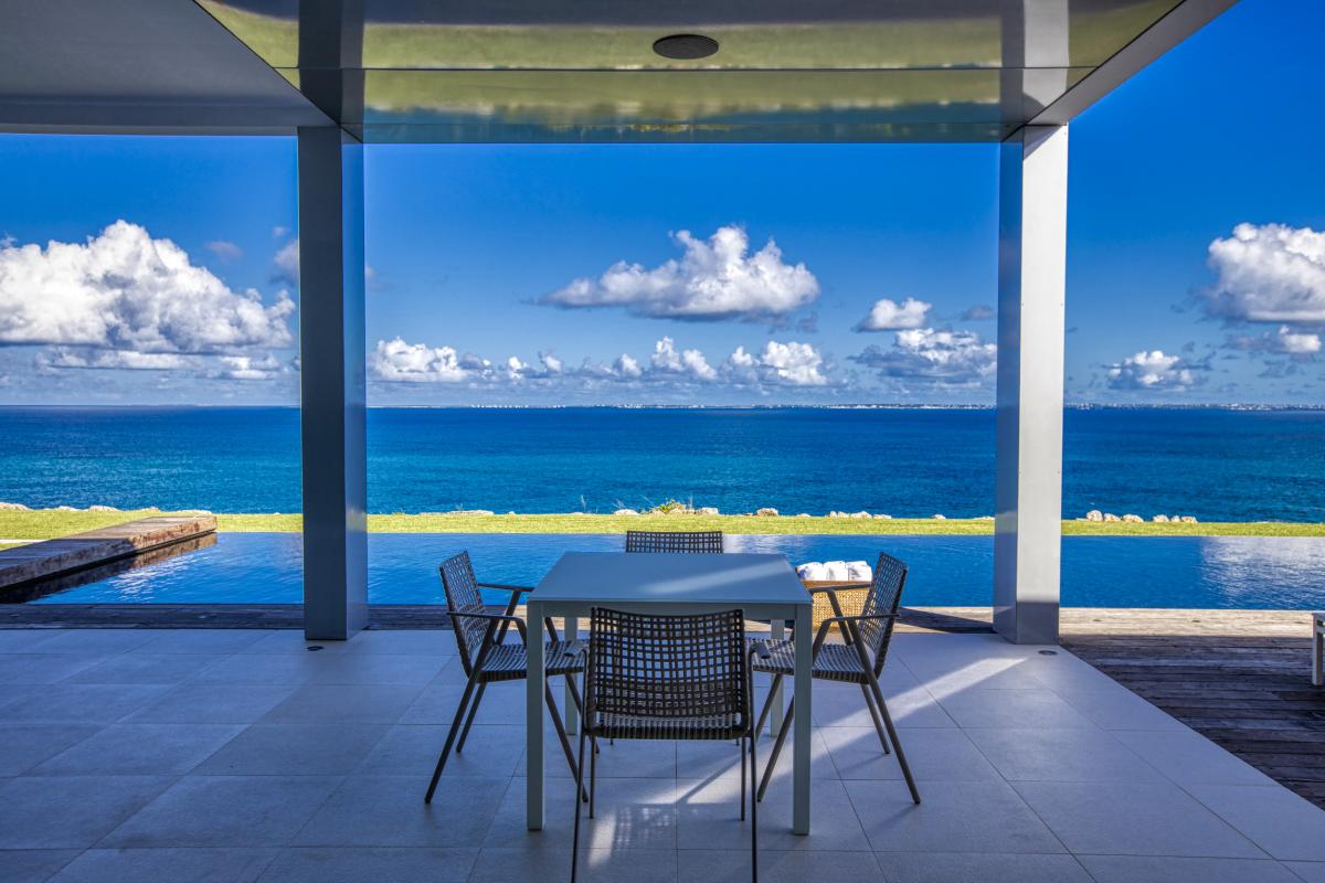 A louer villa Saint Martin Terres Basses - Villa 5 chambres - La Falaise aux oiseaux - piscine - jacuzzi - vue mer (2)